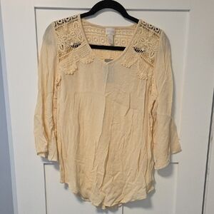 Chico's Lace Apparel Anastasia Top